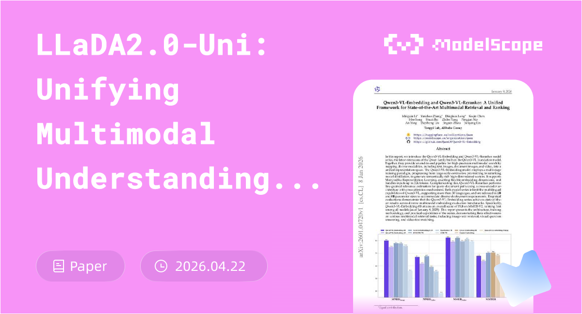 LLaDA2.0-Uni: Unifying Multimodal Understanding and Generation with ...